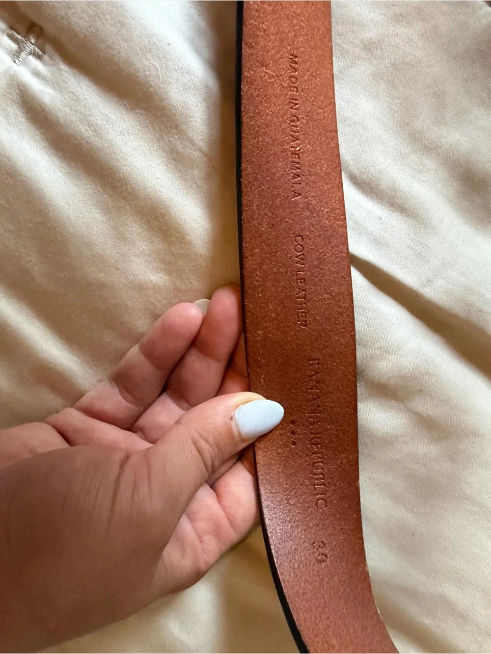 Banana Republic Factory Men's Brown Leather Belt - Size 30 (EUC)